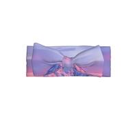 WHJSHOP Mount at Sunset Prints - Fascia per capelli con fiocco, morbida ed elastica, per neonate da 0 a 6 mesi, ideale come regalo per la doccia