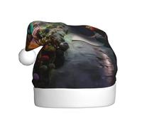 WHJSHOP Muschio variopinto nella grotta Modello Cappelli di Natale della peluche degli uomini e delle donne, cappellini adulti del partito di vacanza di Capodanno