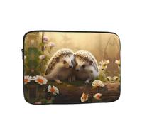 WHJSHOP Nature Lovely Hedgehog Lovers Picture Laptop Case - Custodia antiurto portatile per laptop per uomini e donne, viaggi d'affari, scuola e ufficio uso quotidiano