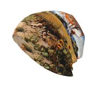 WHJSHOP North American Farmscape Picture - Cappello lavorato a maglia, per adulti, morbido, confortevole e traspirante, per uomini e donne, nero