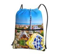 WHJSHOP Park Prints, zaino con coulisse e cerniera, leggero, impermeabile, con tasca frontale, ideale per palestra, viaggi ed escursioni