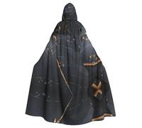 WHJSHOP Pianta incantata Foglie Immagine Halloween Adulto Mantello Con Cappuccio Uomini E Donne Abbigliamento Mantello Gioco di Ruolo
