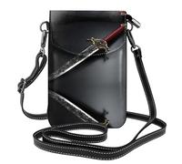 WHJSHOP Piccola borsa di cuoio del telefono di vibrazione di vibrazione della borsa della tracolla delle donne dell'arma del pugnale, impermeabile e durevole