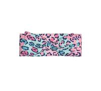 WHJSHOP Pink Lepard Prints - Fascia per capelli con fiocco per neonata, morbida ed elastica, per bambine da 0 a 6 mesi, ideale come regalo per la doccia