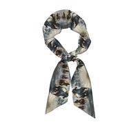 WHJSHOP Sciarpa da donna alla moda con cavalli che corrono selvaggi nel fiume - Accessori per capelli per la testa sciarpa versatile per donne San Valentino e festa della mamma