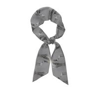 WHJSHOP Sciarpa da donna alla moda con cavalli che si fissano l'un l'altro stampato raso foulard chic cravatta, sciarpa per capelli, braccialetto