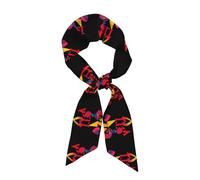 WHJSHOP Sciarpa da donna colorata con immagine di confessione d'amore, accessori per capelli, sciarpa versatile per San Valentino e festa della mamma