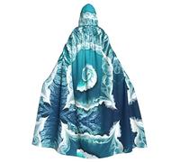 WHJSHOP Sea of Love Prints, mantello con cappuccio per adulti, per Halloween, giochi di ruolo e feste in costume