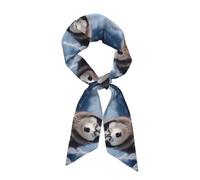 WHJSHOP Siberian Husky Picture - Sciarpa alla moda da donna, accessorio per capelli, versatile, per San Valentino e festa della mamma