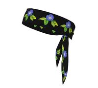 WHJSHOP Splendido foulard sportivo con stampa morning glory, assorbe il sudore e traspirante, fascia per capelli con movimento, fazzoletto su entrambi i lati