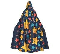 WHJSHOP Stelle e Happy Fathers Day Pattern Halloween adulto mantello con cappuccio è un mantello super grande, confortevole e resistente