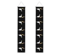 WHJSHOP Striscione per portico di laurea con immagine che mangia il pane d'oca, robusto, durevole, lavabile e riutilizzabile, decorazione di laurea per feste, cerimonie, porte d'ingresso