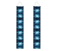 WHJSHOP Striscione per portico di laurea con immagine di raggi cosmici, robusto, durevole, lavabile e riutilizzabile, decorazione per feste, cerimonie, porte d'ingresso