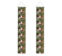 WHJSHOP Striscione per portico di laurea con stampa di porcellini d'India, robusto, durevole, lavabile e riutilizzabile, decorazione per laurea 30,5 x 180 cm