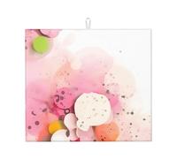 WHJSHOP Tappetino assorbente per piano di lavoro della cucina stampato con frammenti di colore: antiscivolo, tappetino reversibile per scolapiatti regalo per nuove case, ristrutturazioni, Natale