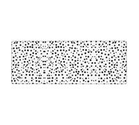 WHJSHOP Tappetino per mouse con stampa a pois bianchi e neri 30,5 x 80 cm | Tappetino da scrivania extra large per gioco, lavoro e studio, superficie resistente e antiscivolo