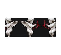 WHJSHOP Tappetino per mouse extra large con motivo Cupido Shooting in Love, 30,5 x 80 cm, per computer desktop, laptop, personal computer