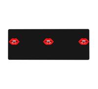 WHJSHOP Tappetino per mouse extra large con motivo "Kiss The Lips", 30,5 x 80 cm, per computer desktop, laptop, personal computer