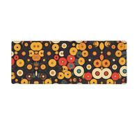WHJSHOP Tappetino per mouse extra large con motivo vintage a dischi in vinile, 30,5 x 80 cm, per computer desktop, laptop, personal computer