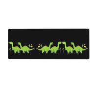 WHJSHOP Tappetino per mouse XL con dinosauri su una gita primaverile, 30,5 x 80 cm, per computer desktop, laptop, personal computer