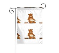 WHJSHOP Tavola da disegno con orsetto, decorazione da giardino, 30,5 x 45,7 cm, spessa e durevole