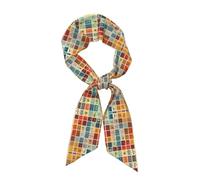 WHJSHOP Tavola periodica degli elementi Stampa Sciarpa alla moda da donna - Accessori per capelli per la testa Sciarpa versatile per donne San Valentino e festa della mamma, nero, taglia unica