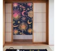 WHJSHOP Tenda divisoria per porta con immagine costellazione stelle splicing protezione della privacy adatta per cucina, bagno, stanza 86,4 x 142,2 cm