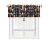 WHJSHOP Tende corte con stampa statua di Dio con asta mantovana 137,2 x 45,7 cm, filtro della luce, facile installazione per cucina, bagno, lavanderia, studio