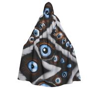 WHJSHOP The Evil Eye Guardato Immagine Halloween Adulto Mantello Con Cappuccio Uomini E Donne Abbigliamento Mantello Gioco di Ruolo