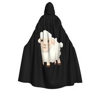 WHJSHOP The Shy Little Sheep - Mantello con cappuccio per adulti, per Halloween, giochi di ruolo e feste in costume
