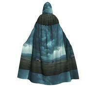 WHJSHOP The Storm After The Calm Picture Halloween adulto mantello con cappuccio abbigliamento uomo e donna mantello gioco di ruolo