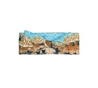 WHJSHOP Turtle crawling on the beach Prints Baby Bow Headband - Coperta morbida ed elastica per neonate da 0 a 6 mesi, ideale come regalo per la doccia