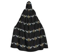 WHJSHOP Wings of Thorns - Mantello con cappuccio per adulti, per Halloween, giochi di ruolo e feste in costume