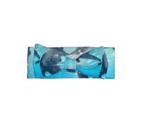 WHJSHOP Winter the delphin Prints - Fascia per capelli per neonato, morbida ed elastica, per bambine da 0 a 6 mesi, ideale come regalo per la doccia