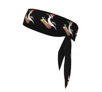 WHJSHOP Woodpecker - Foulard sportivo alla ricerca di cibo, fascia casual, elastica, assorbe il sudore, regolabile, antiscivolo