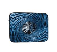 WHJSHOP Zebra in The Vortex Prints, custodia portatile antiurto per laptop per uomini e donne, viaggi d'affari e uso quotidiano in ufficio
