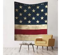WHJSSF Arazzo decorativo da parete 152,4 x 129,5 cm Boho Throw per la decorazione della stanza motivo bandiera degli Stati Uniti