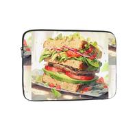 WHJSSF Avocado Sandwich Prints, custodia portatile per laptop da 17 pollici, per viaggi d'affari, scuola, ufficio, uso quotidiano