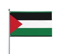 WHJSSF Bandiera dello Stato della Palestina con stampa di bandiere decorative per esterni, 9 x 1,5 m, in poliestere vivace per cortili, patio e feste