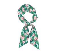 WHJSSF Blooming Lotus Stagno Stampa Sciarpa Moda Donna Stile Versatile, Morbido e Setoso per Appuntamenti, Viaggi