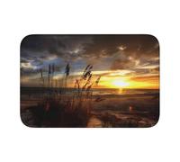 WHJSSF Calm Coastal Scene Prints Hem Mat 40x60 - Tappeto da bagno ben realizzato, resistente allo sbiadimento e facile da pulire, per ritiri simili a spa