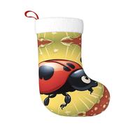 WHJSSF Calze decorative natalizie con coccinella a sette stelle stampate morbide, soffici e resistenti per Halloween, riunioni di vacanza, ecc