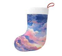 WHJSSF Calze decorative natalizie con motivo cielo sognante per decorare uffici, alberi di Natale
