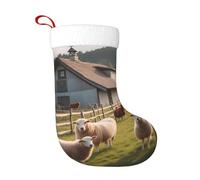 WHJSSF Calze decorative natalizie Fattoria Un sacco di capre stampate Utilizzato per attività della comunità, spettacoli teatrali e riunioni di vacanza