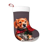 WHJSSF Calzini decorativi natalizi Calza Morbido cane simile a un gentiluomo Stampa leggera, con una buona sensazione tattile per Halloween, Natale e Capodanno