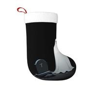 WHJSSF Calzini decorativi natalizi con fantasma davanti alla tomba Morbido, leggero, con una buona sensazione tattile per Halloween e Capodanno