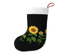 WHJSSF Calzini decorativi natalizi con girasoli Chase The Sun, facili da appendere, morbidi e leggeri