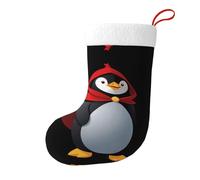 Whjssf Calzini natalizi stampati su entrambi i lati con Cappuccetto Rosso Pinguino per decorazioni interne per feste di grande capacità