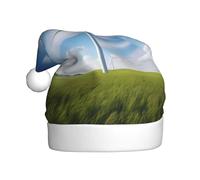 WHJSSF Cappelli di Natale della peluche degli uomini e delle donne della girandola di stampa della girandola cappucci adulti del partito