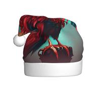 WHJSSF Cappelli di Natale della peluche degli uomini e delle donne di stampa della fenice bella, cappucci adulti del partito di festa di Capodanno
